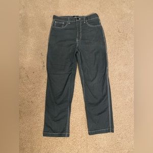 RSQ Loose Black Jeans With White Stitching 30X30